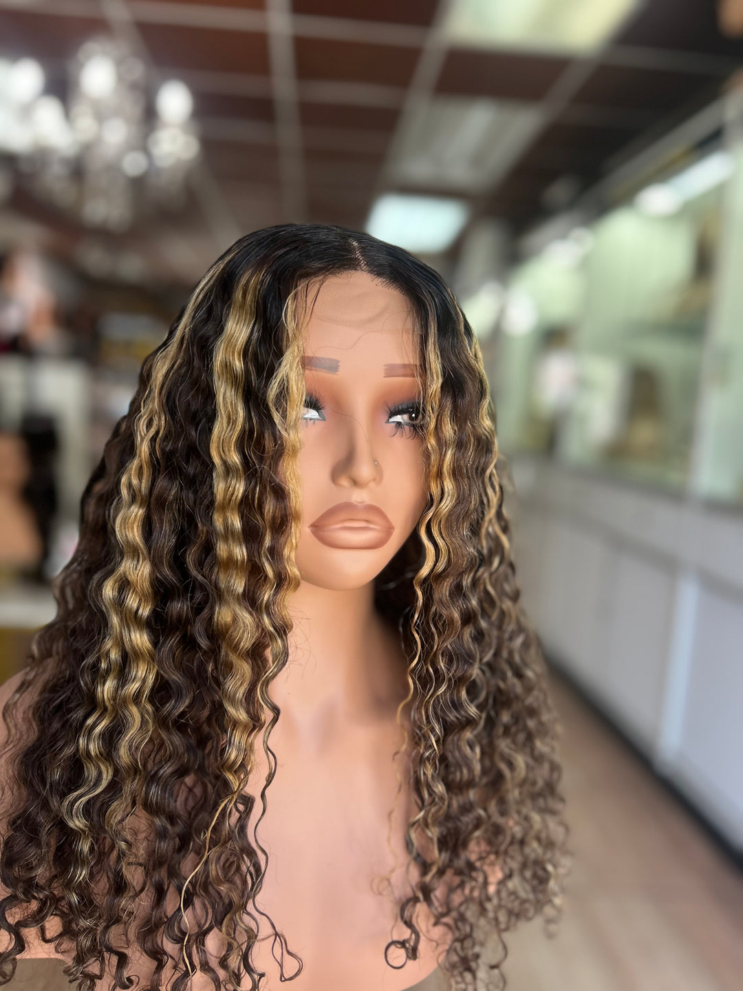Golden Tide Wave – Water Wave Glueless Wig