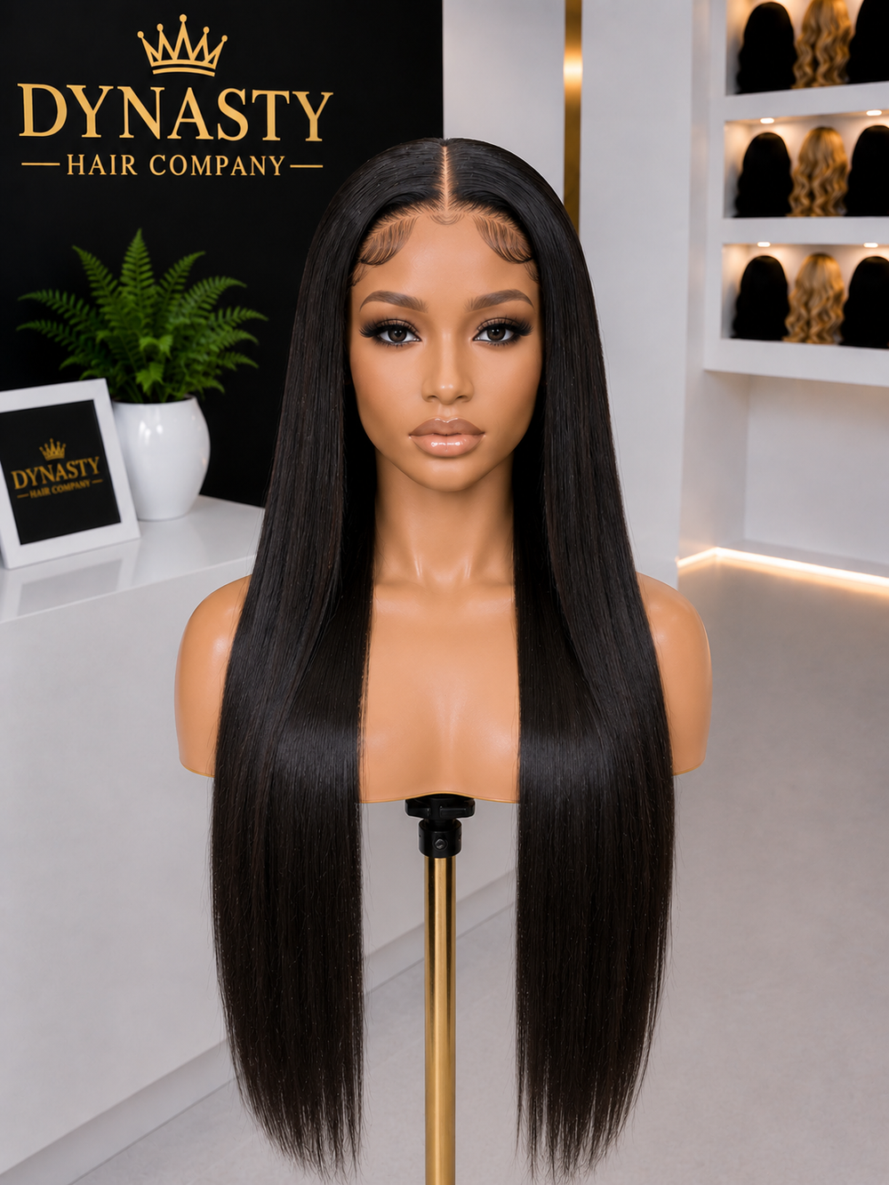 Midnight Silk Straight – 13x4 Transparent Frontal