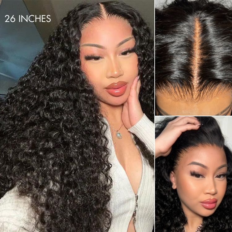 Cabello virgen natural Nature Max Deep Wave con encaje transparente