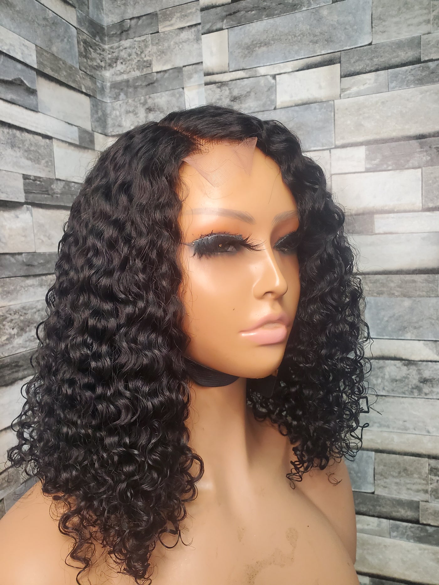 Windy Undetectable Lace curly wig side part