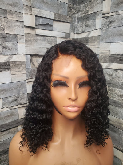 Windy Undetectable Lace curly wig side part