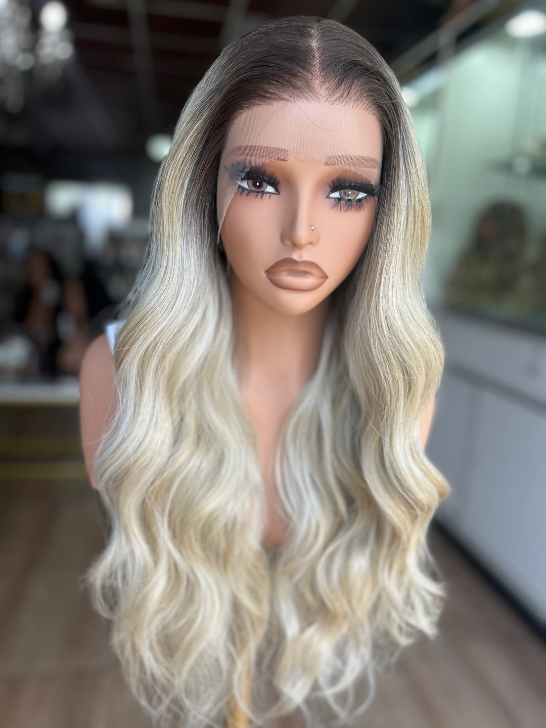 Island Blonde Waves – 360 Glueless Wig