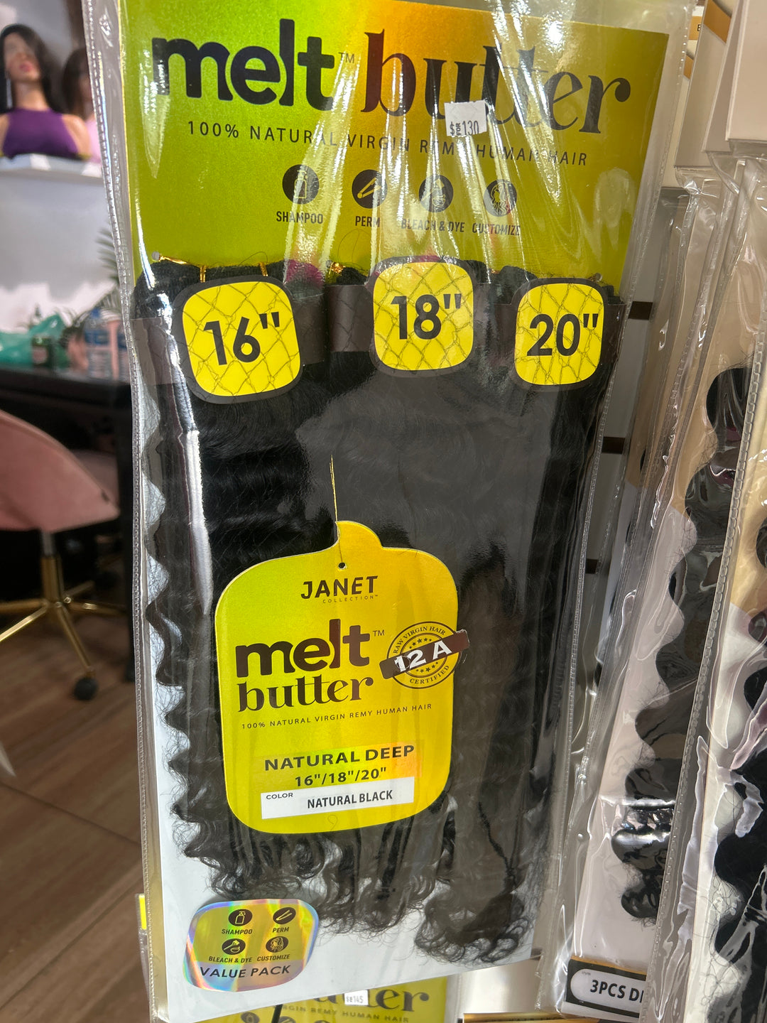 Melt Butter Natural – 3 PCS Remy human hair