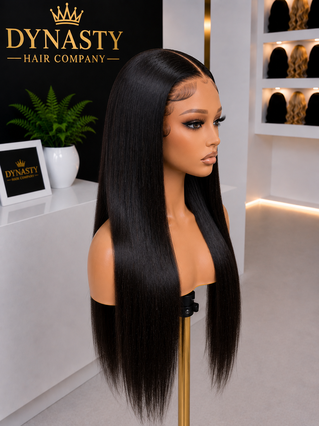Midnight Silk Straight – 13x4 Transparent Frontal