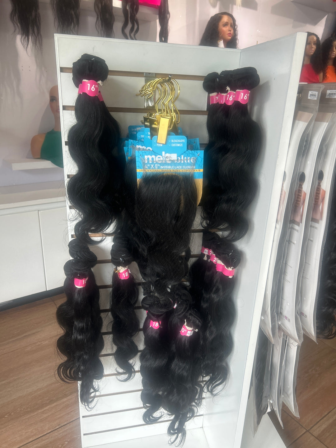 Jannet melt butter single bundles body wavy human hair bundles
