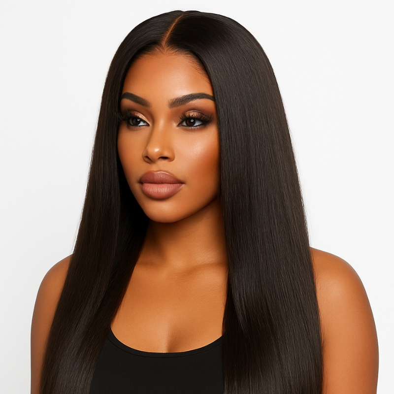 Dynasty 5x5 HD Glueless Kinky Straight Wig