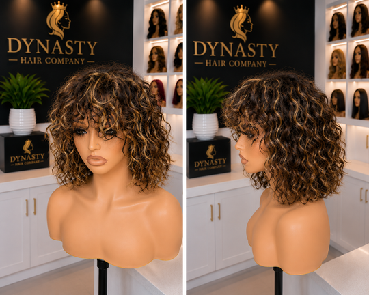 Caramel Crush Curly Bob

Highlighted Curly Bob | Ready-to-Wear | Lightweight &amp; Flirty