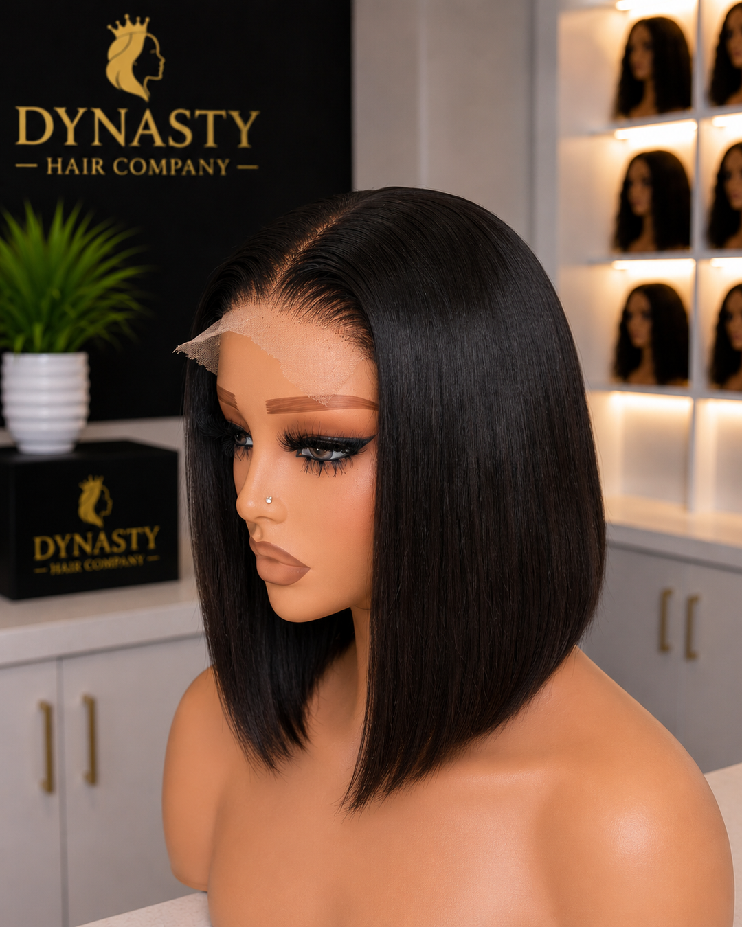 The CEO Bob ✨ 10”Glueless Ready-to-Wear Sleek straight bob