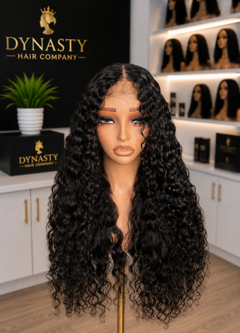 Tortola Tide – Virgin Human Hair Water Wave Soft Water Wavy • Glueless Ready-to-Wear • Natural Black