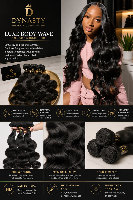 Midnight Luxe Body Wavy bundles ⭐

Soft, Silky &amp; Full of Movement