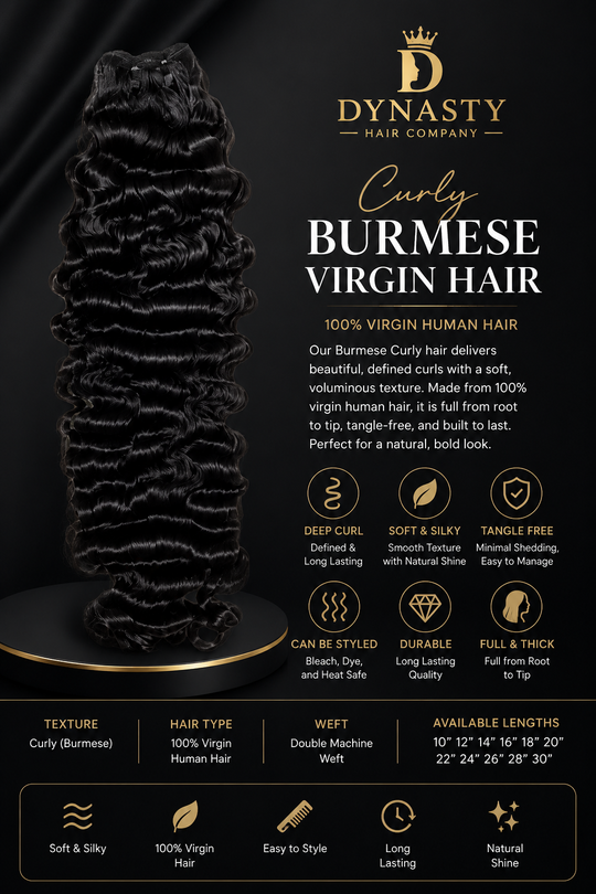 Curly Bundle - Burmese Virgin Hair Defined Curls • Soft Texture • 100% Virgin Hair