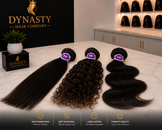 Dynasty Purple bundle virgin hair.           Straight • Deep Curly • Body Wave