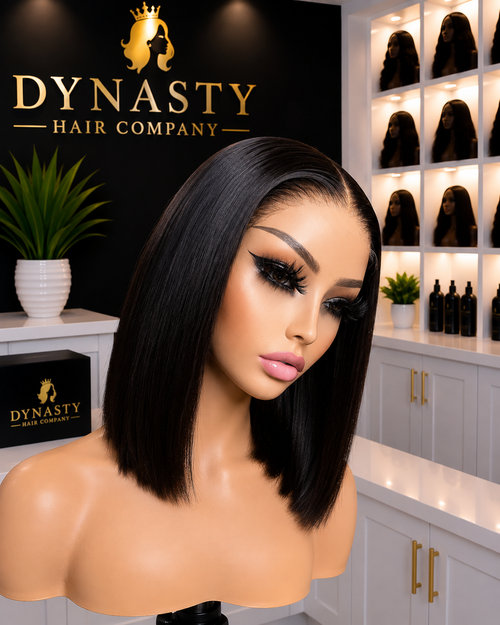 Silk Dynasty Luxe Fringe Bob – HD Closure Wig 8” 5x5
