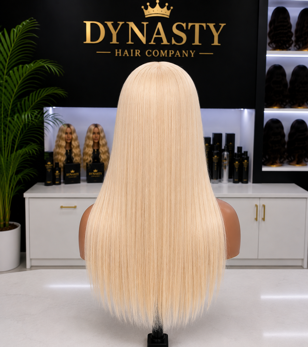 Dynasty Platinum Blonde 613 HD Frontal Wig – 13x4 | 250% Density