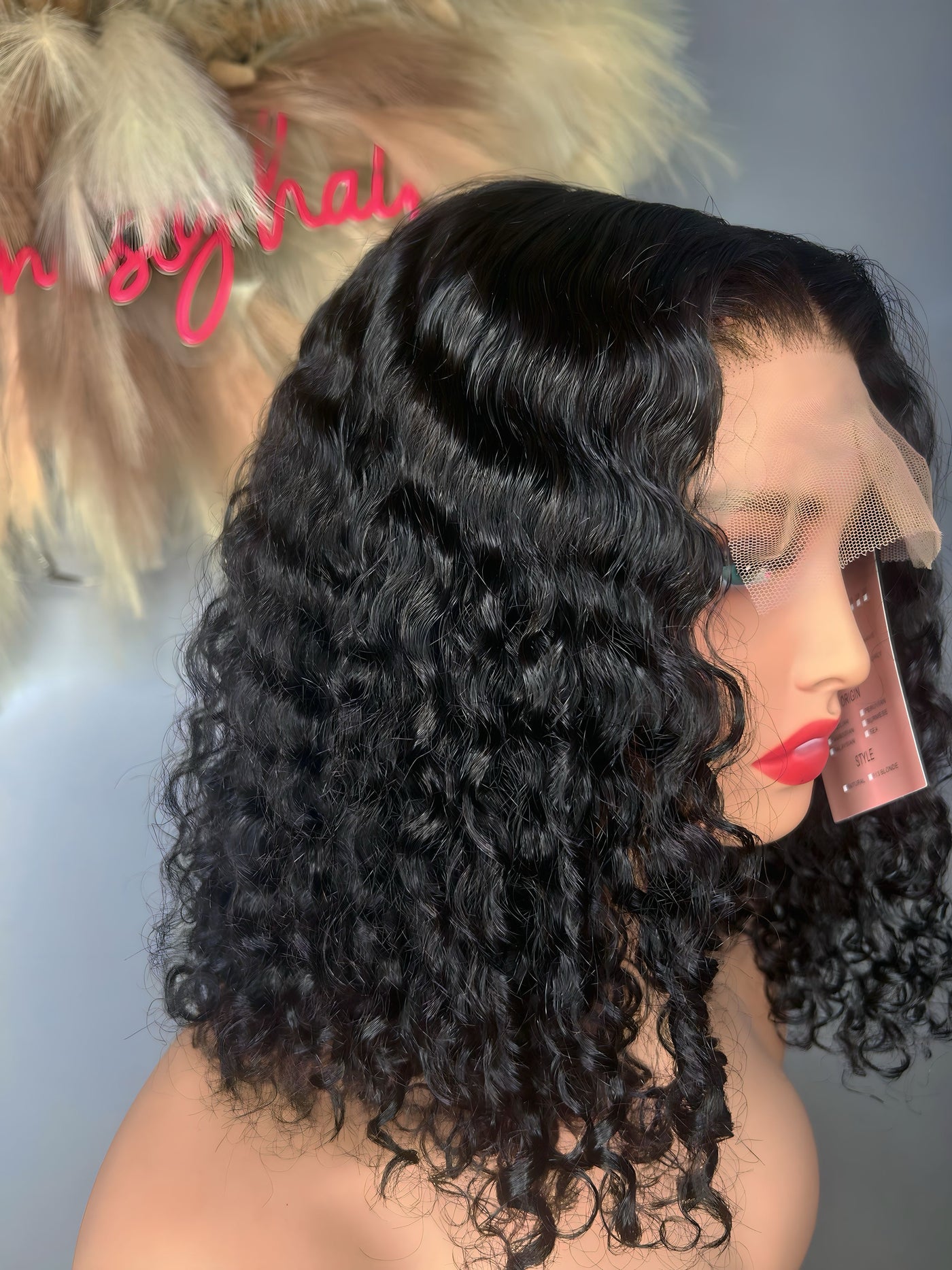 DD curly Sasha 5x5 transparent lace 12”