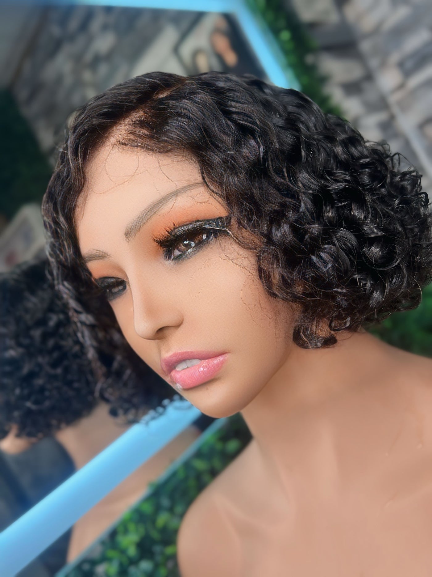 Dynasty Mini Wave Bob – 2x6 HD Lace Closure Wig (Virgin Hair) side part pixie