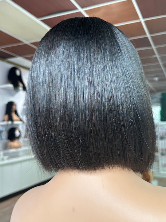 Sleek stright bob hd lace