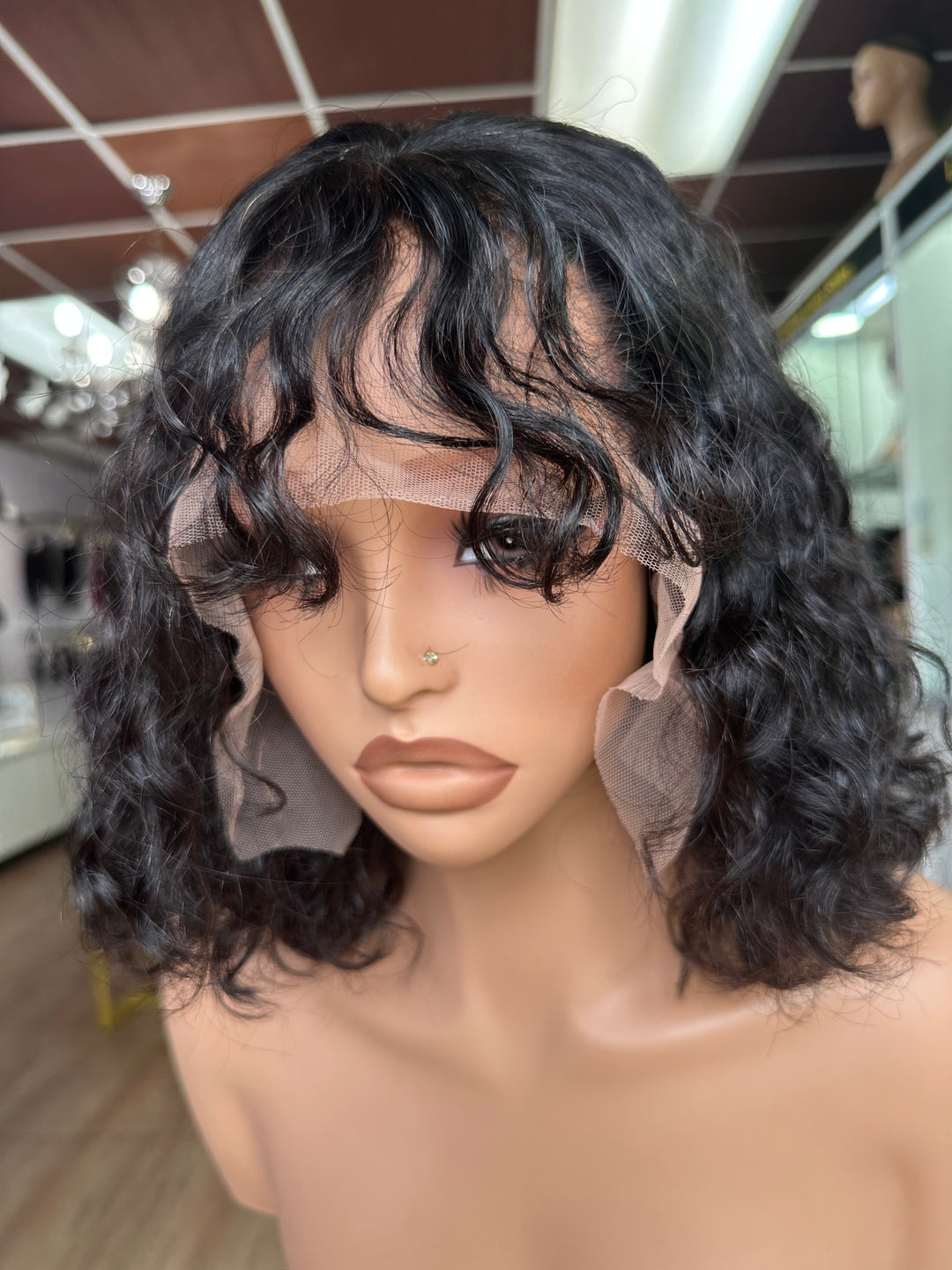Nia Wavy Bang Wig