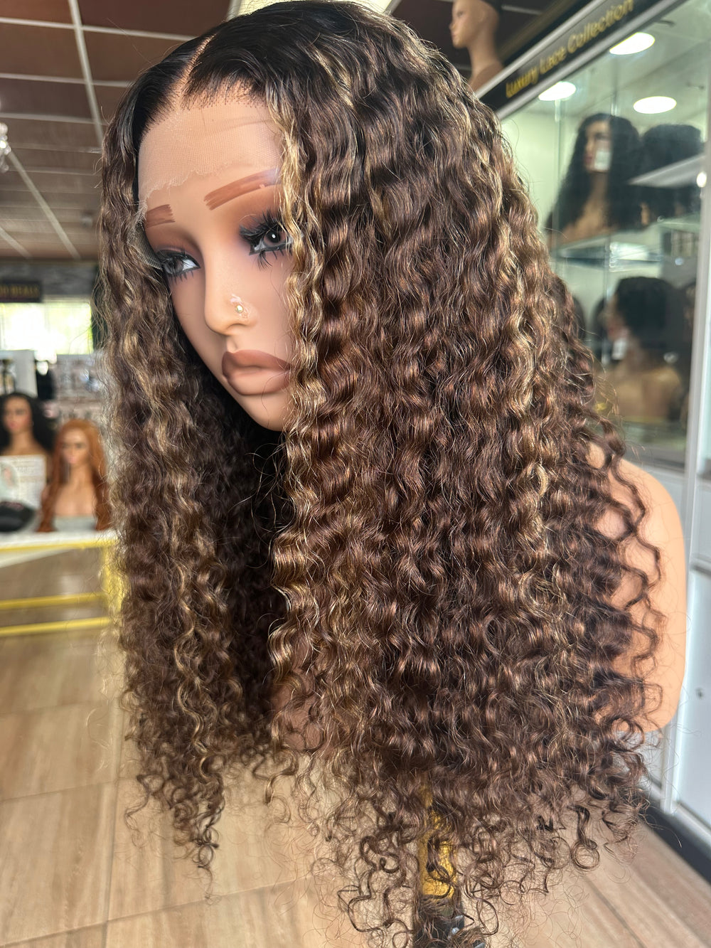 Mocha Curl HD Wig