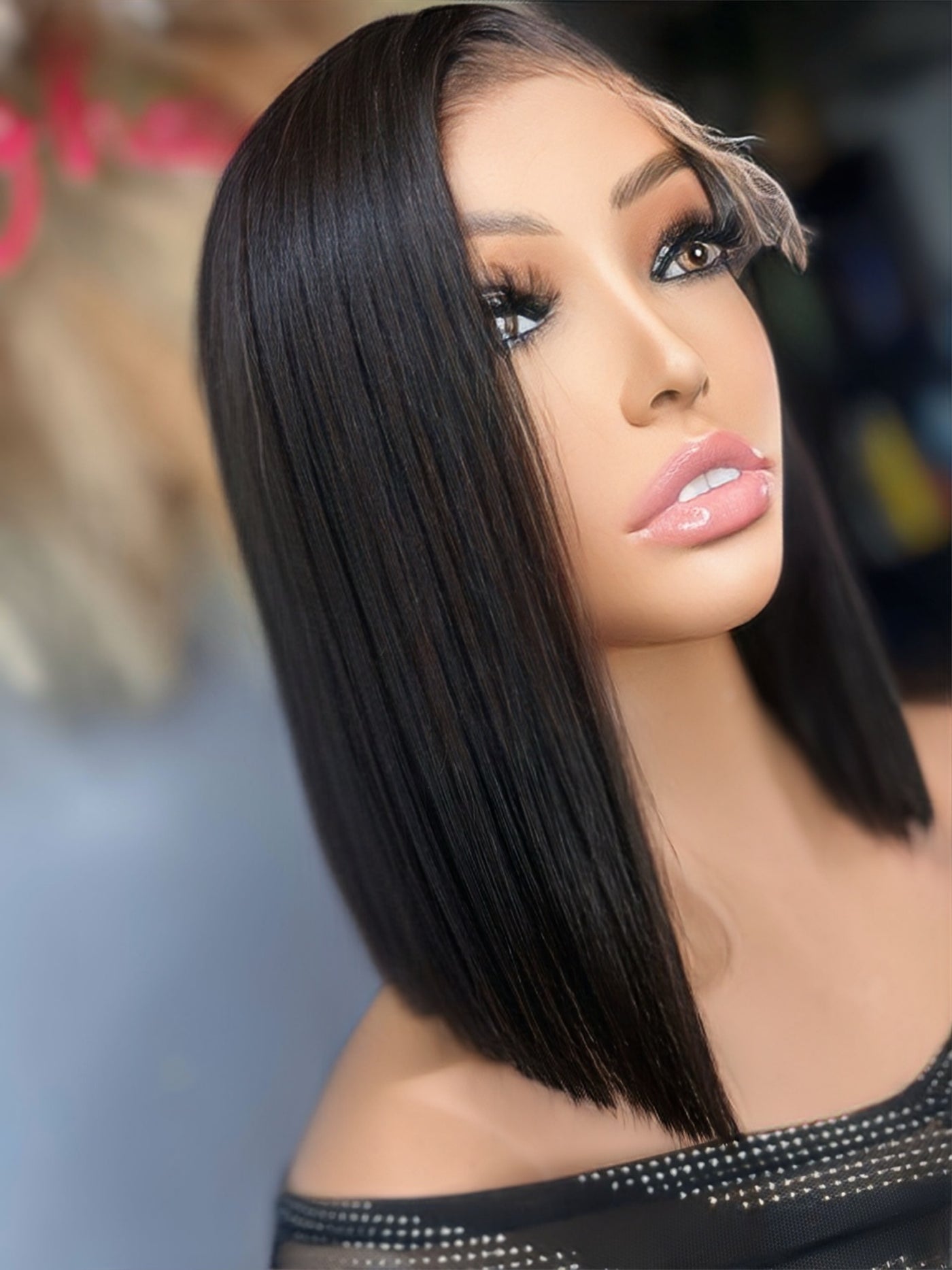 Dynasty Luxe Sleek Bob – 5x5 HD Closure Wig ready to wear