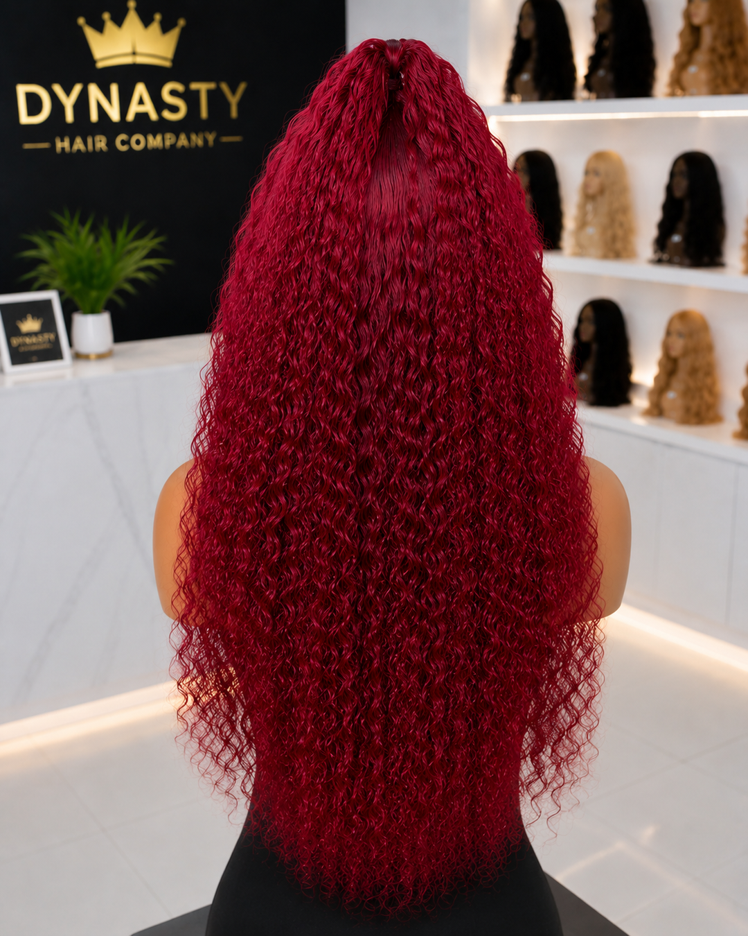 Cuerpo frontal rojo ondulado de encaje transparente