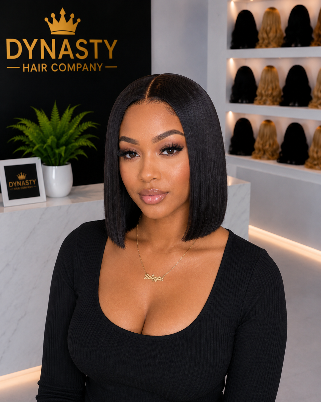 Bob 2x6 HD Lace Wig - Natural Black