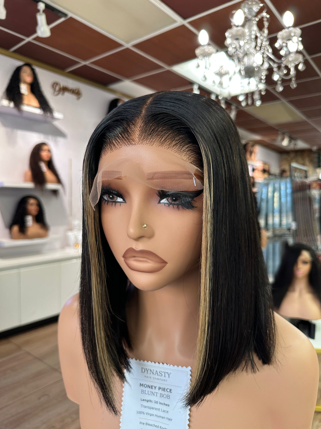 Luxe Money-Piece Blunt Bob Wig