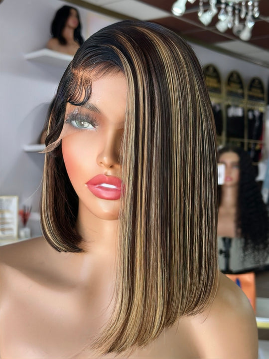 Dynasty Signature Asymmetrical Bob – 12" 5x5 Ready-to-Wear