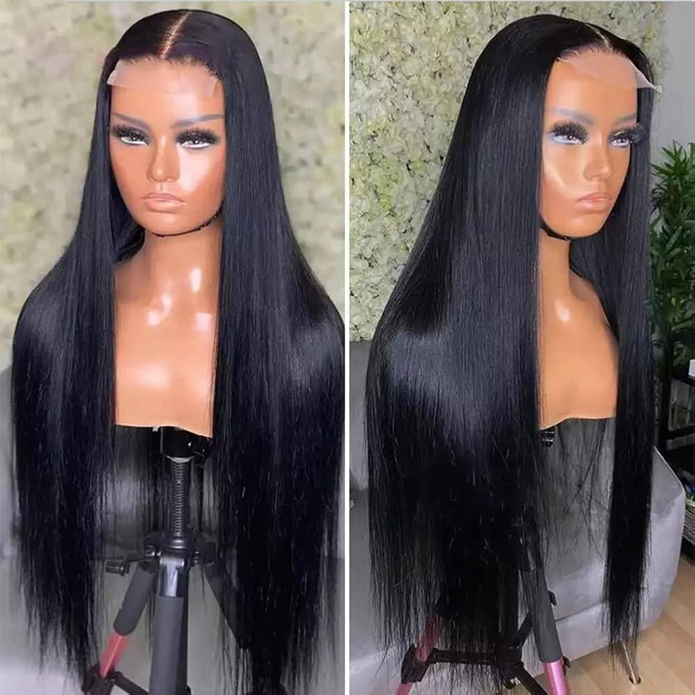 Glue-less 4x4 lace straight wig virgin hair ready to wear