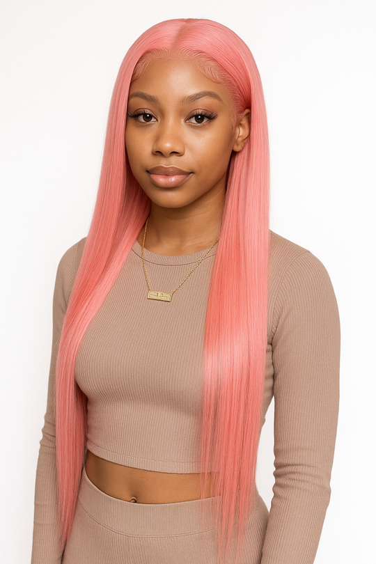 Cotton Candy Luxe Straight Wig – 13x4 HD Lace Frontal