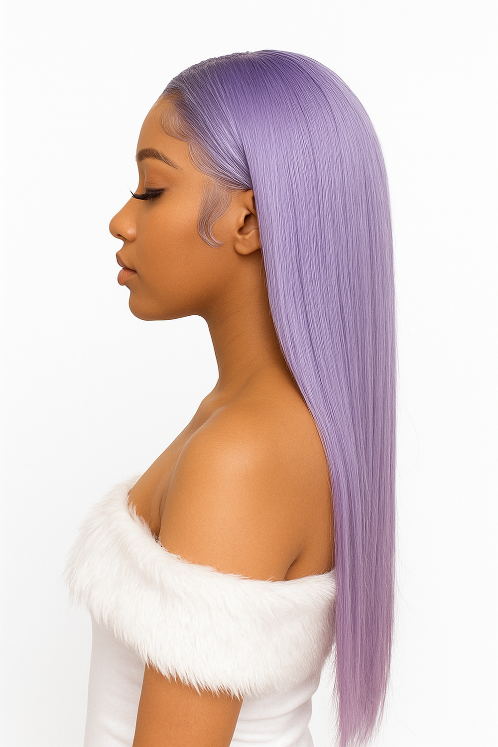 Royal Orchid Straight Wig – 13x4 Transparent Lace
