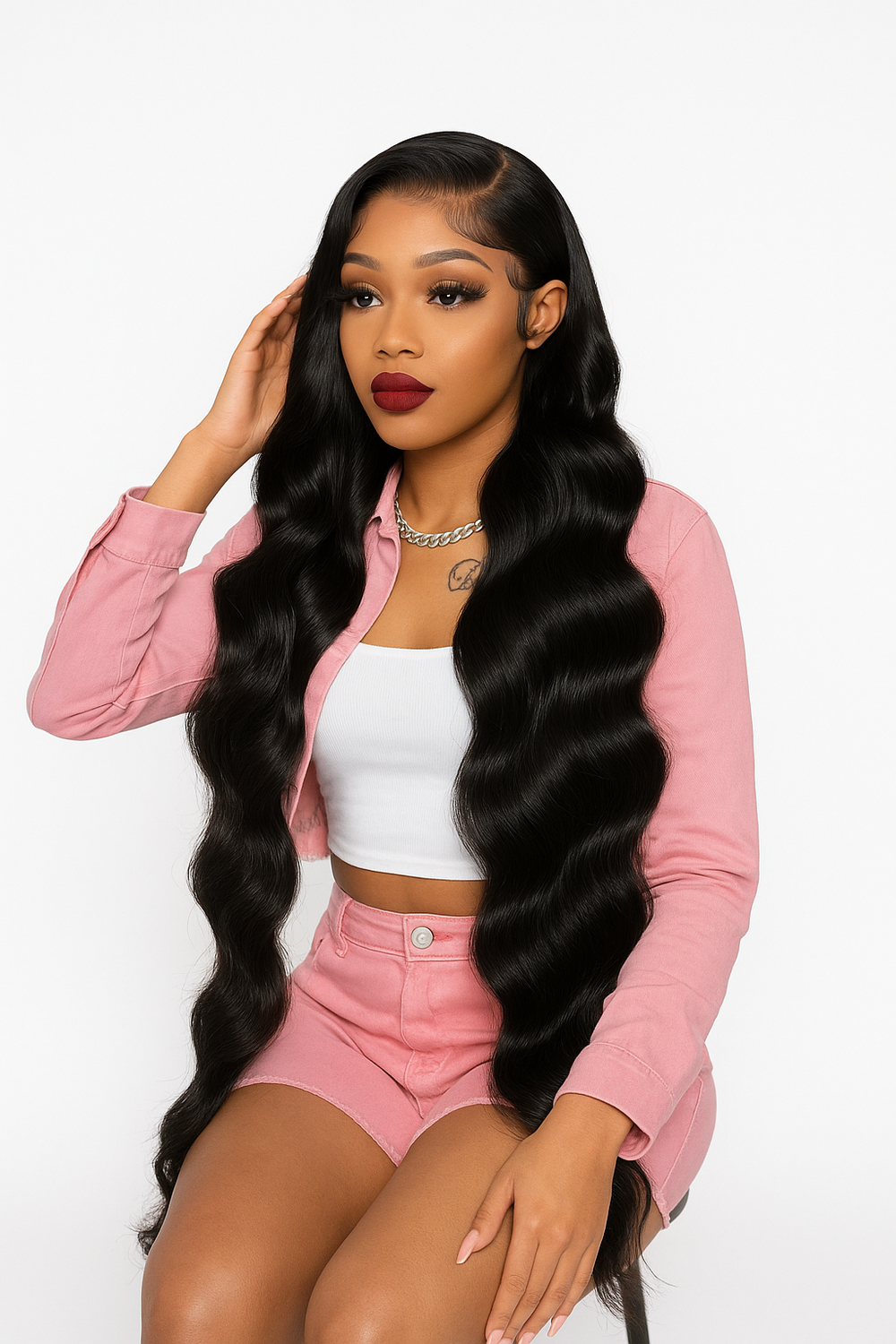 Bombshell Body Wave Wig – 13x4 Transparent Lace | 32”