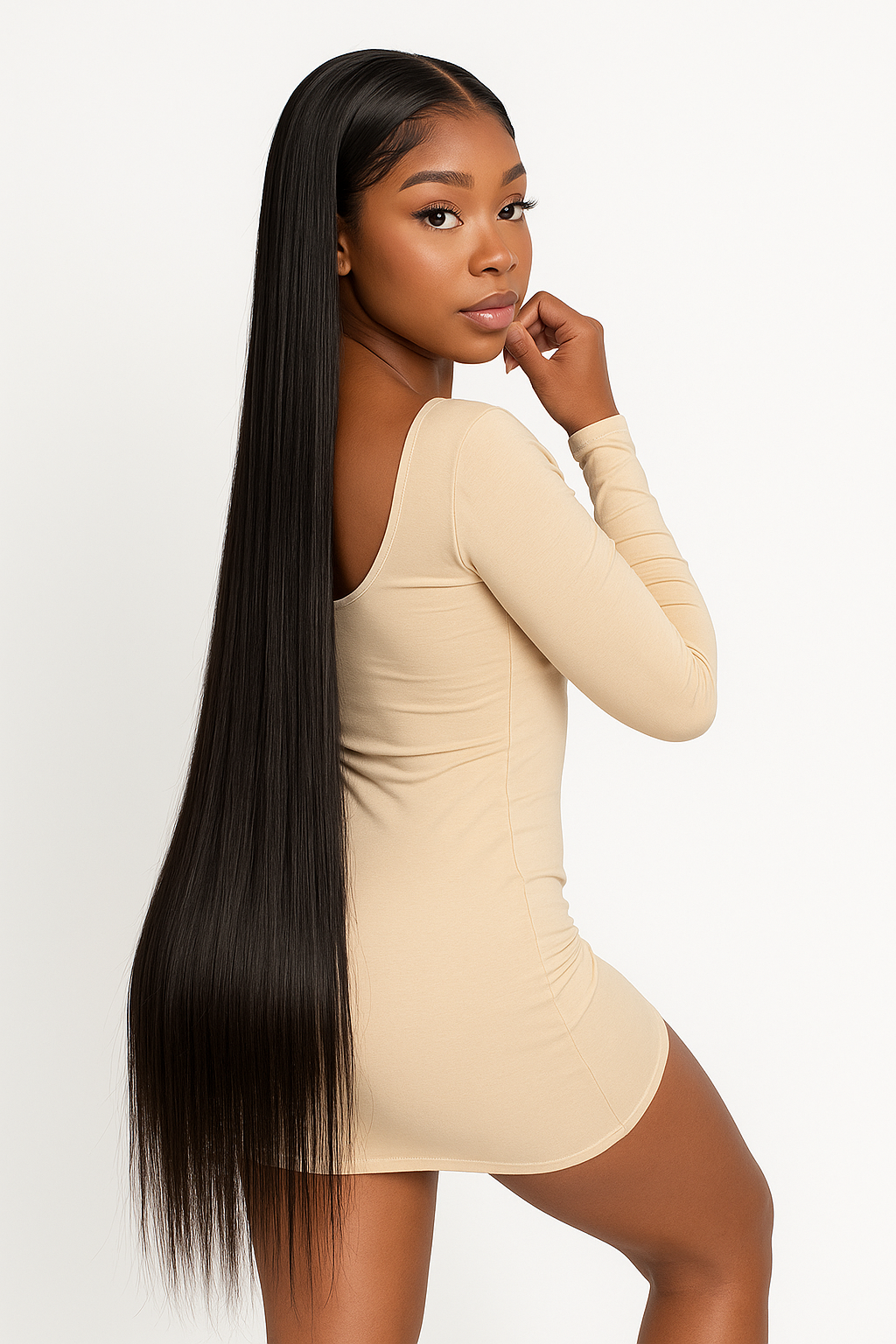 Luxury Bone Straight Wig – 13x4 Transparent Lace