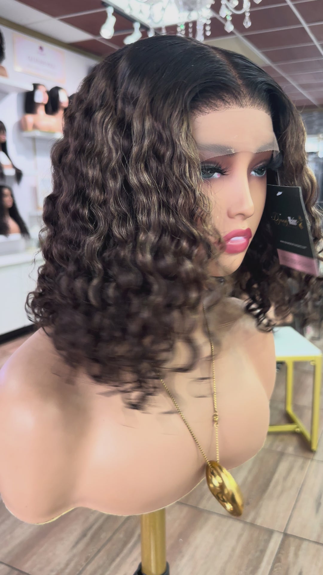 Mocha Curl 5×5 Lace Wig