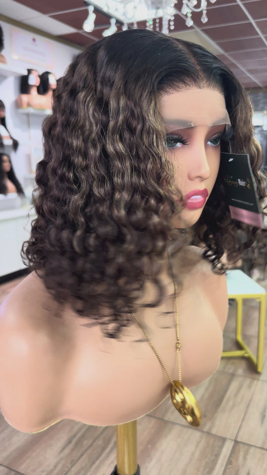 Mocha Curl 5×5 Lace Wig
