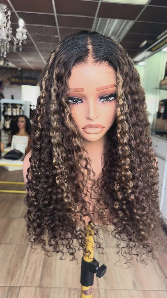 Mocha Curl HD Wig