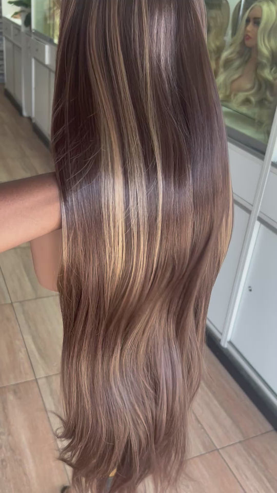 The Camila – Caramel Silk Straight