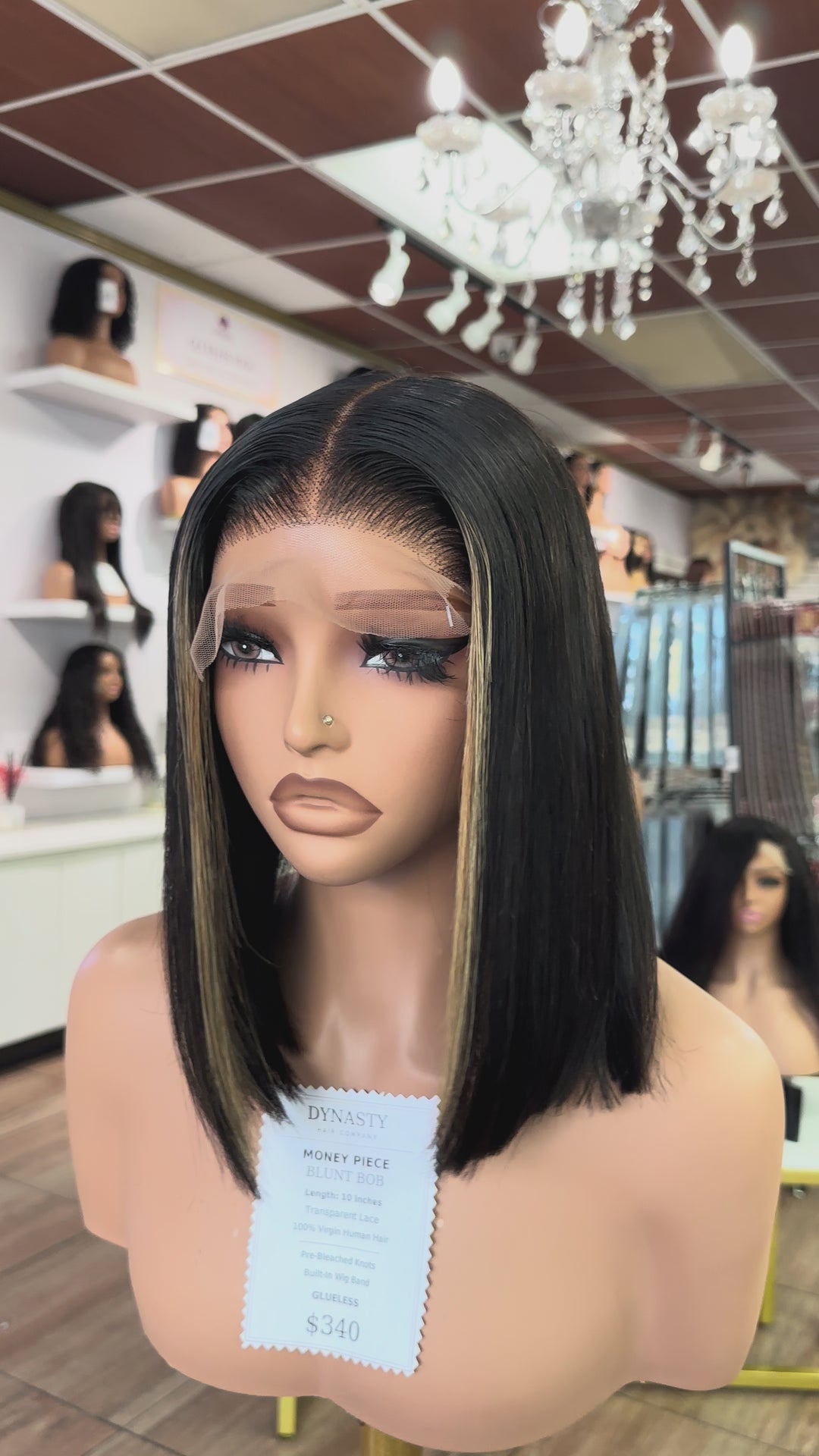 Luxe Money-Piece Blunt Bob Wig