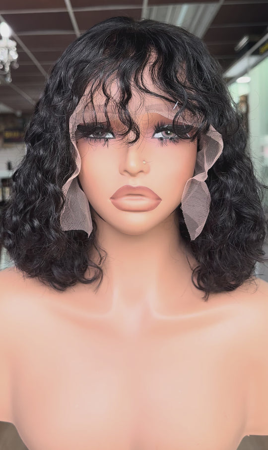 Nia Wavy Bang Wig
